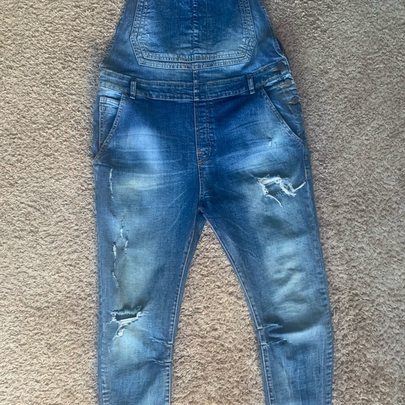 Zara Man Denim Wear Overalls - Picture 3 of 16